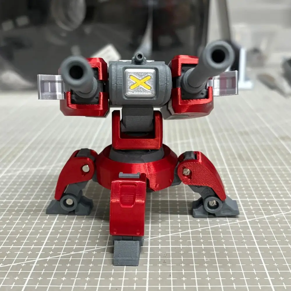 3D Printed Overwatch Torbjörn Turret Collectible Magnet 6 3d printed overwatch torbjorn turret collectible magnet front detail