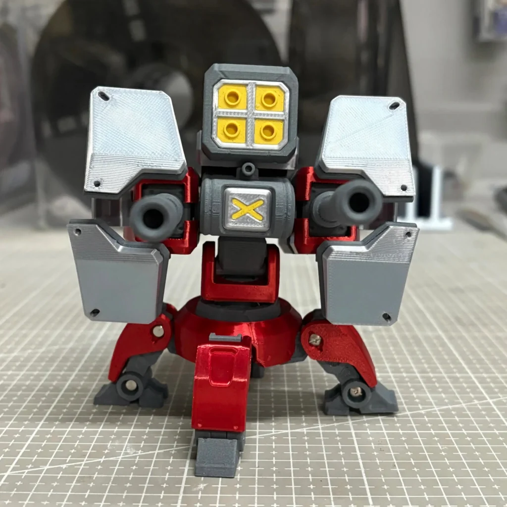 3d printed overwatch torbjorn turret collectible magnet level 3 front detail