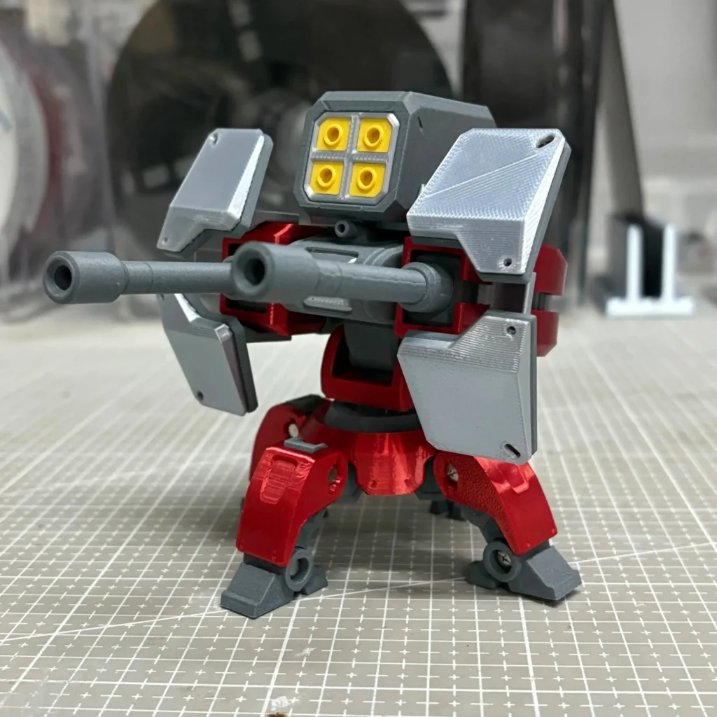 3d printed overwatch torbjorn turret collectible magnet level 3 right detail