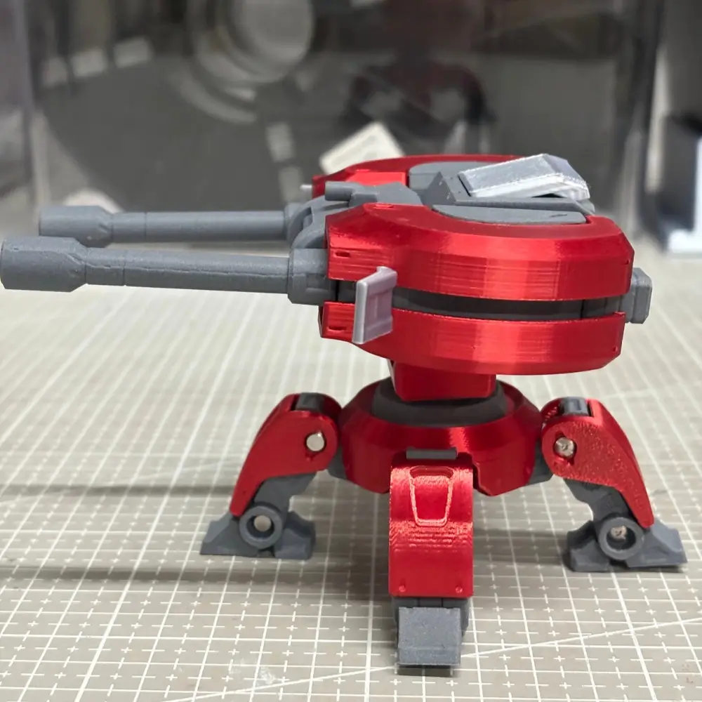 3D Printed Overwatch Torbjörn Turret Collectible Magnet 8 3d printed overwatch torbjorn turret collectible magnet right detail